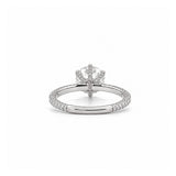 The Bow Engagement Ring With 3.00 Carat Round Brilliant Lab Grown Center Stone