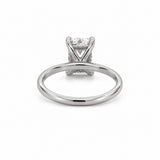 14K Gold 2.00 Carat Emerald Lab Grown Diamond Under Halo Basket Setting Engagement Ring