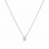 14K Gold Pear Cluster Diamond Pendant Necklace