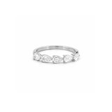 14K Gold East West Lab Grown Diamond Pear Five Stone Band
