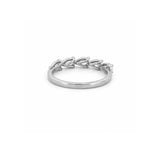 14K Gold East West Lab Grown Diamond Pear Five Stone Band