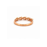 14K Gold East West Lab Grown Diamond Pear Five Stone Band