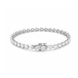 14K Gold East West Lab Grown Pear Cut Diamond Tennis Bracelet