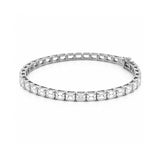 14K Gold East West Lab Grown Emerald Cut Diamond Tennis Bracelet