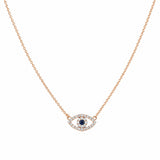 14K Gold Evil Eye Diamond Pendant