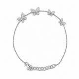 14K Gold Butterfly Diamond Bracelet