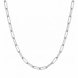 14K Gold Paper Clip Mini Necklace