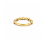 14K Gold Marquise and Round Diamond Single Prong Band