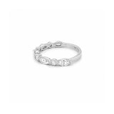 14K Gold Marquise and Round Diamond Single Prong Band