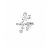 14K Gold Diamond Butterfly Band