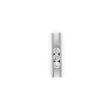 14K Gold Invisible Set Open Bar Pendant
