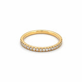 14K Gold 1.6MM Diamond Prong Set Band