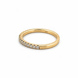 14K Gold 1.6MM Diamond Prong Set Band