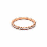 14K Gold 1.6MM Diamond Prong Set Band