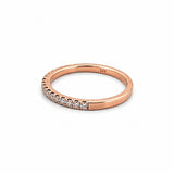 14K Gold 1.6MM Diamond Prong Set Band