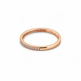 14K Gold Diamond Prong Set Beaded Band