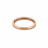 14K Gold Diamond Prong Set Beaded Band