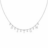 14K Gold B Diamond Necklace