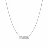 14K Gold Old English Mama Diamond Pendant