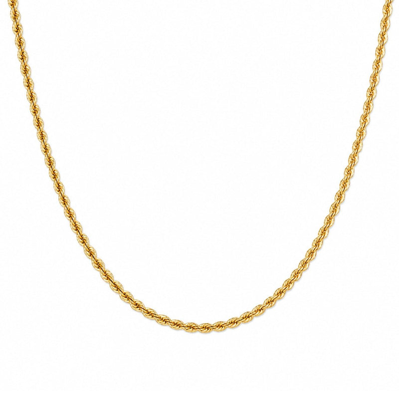 14K Yellow Gold Solid 2.70MM Rope Chain