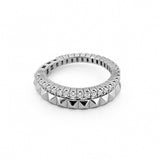 14K Gold Fully Adjustable Tennis Style and Studded Diamond Flexible Band