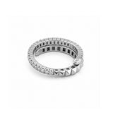 14K Gold Fully Adjustable Tennis Style and Studded Diamond Flexible Band
