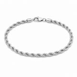 14K Gold Rope Chain Bracelet
