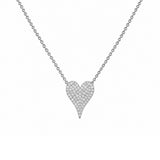 14K Gold Heart Diamond Necklace
