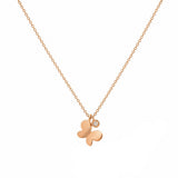 14K Gold Butterfly Necklace