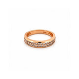 14K Gold 2 Row Shared Prong Diamond Band