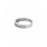 14K Gold 2 Row Shared Prong Diamond Band