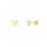 14K Gold Butterfly Earrings