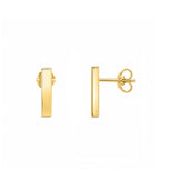 14K Gold Bar Earrings