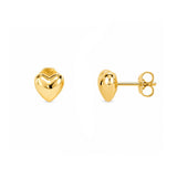 14K Gold Heart Earrings
