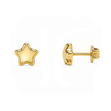 14K Gold Star Earrings