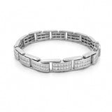14K Gold 2 Row Channel Set Natural Diamond Bracelet