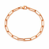 14K Gold Medium Paperclip Bracelet