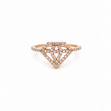 14K Gold Literal Diamond Band