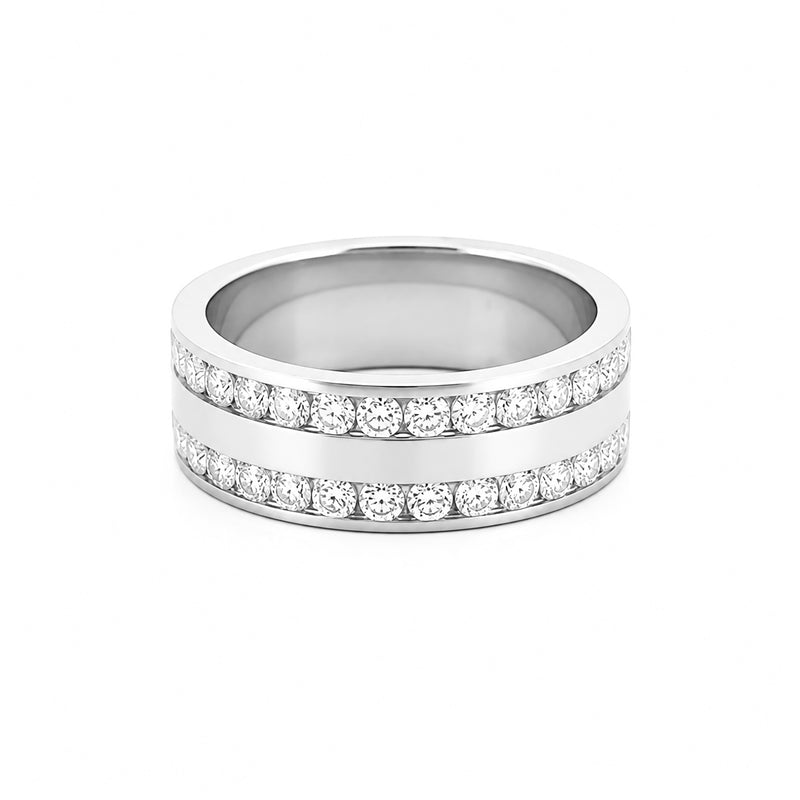 14K Gold Channel Isaiah Eternity Band