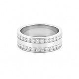14K Gold Channel Isaiah Eternity Band