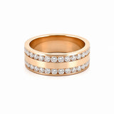 14K Gold Channel Isaiah Eternity Band