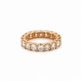 14K Gold 4.00 Carat Lab Grown U Prong Eternity Band