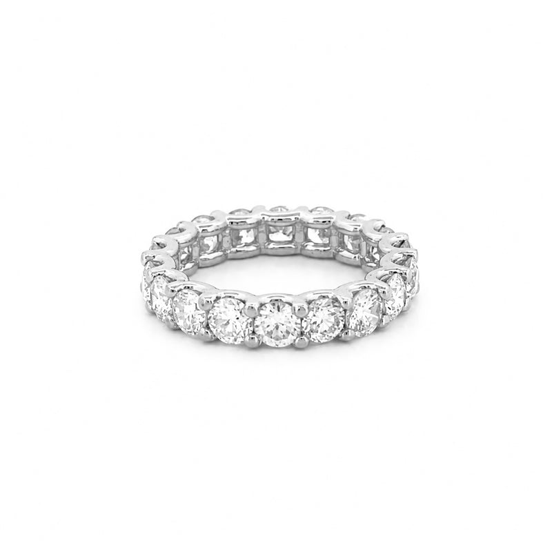 14K Gold 4.00 Carat Lab Grown U Prong Eternity Band