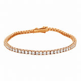 14K Gold 10.00 Carat Lab Grown Tennis Bracelet