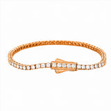 14K Gold 10.00 Carat Lab Grown Tennis Bracelet