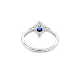 14K Gold Starburst Evil Eye Diamond Band