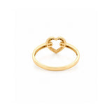 14K Gold Open Heart Band