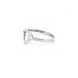 14K Gold Open Heart Band