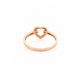 14K Gold Open Heart Band