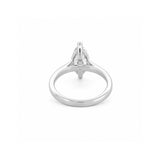 14K Gold Lab Grown Marquise Solitaire Engagement Ring